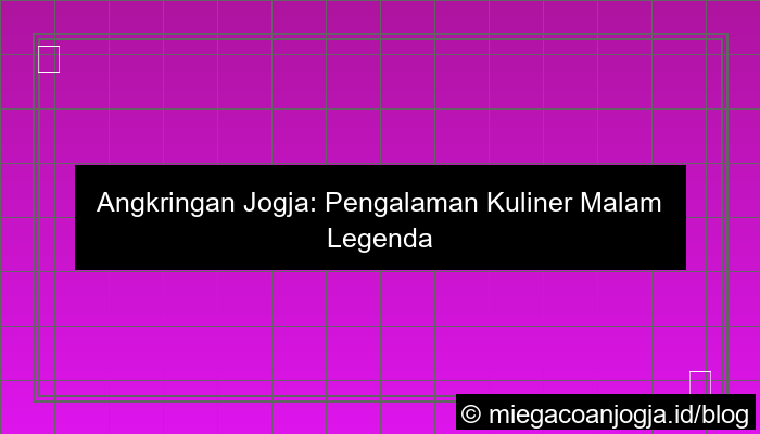 angkringan jogja