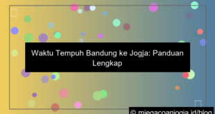 visual bandung ke jogja berapa jam