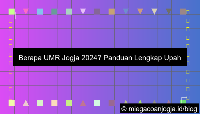 berapa umr jogja