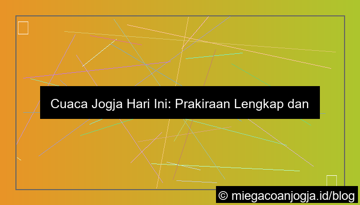 cuaca jogja hari ini