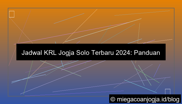 jadwal kereta krl jogja solo