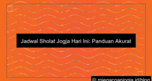 jadwal sholat jogja hari ini