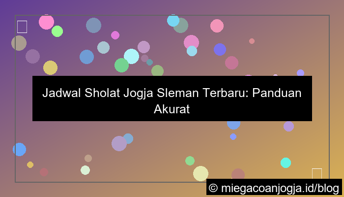 visual jadwal sholat jogja sleman