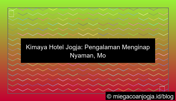 kimaya hotel jogja