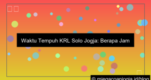 visual krl solo jogja berapa jam