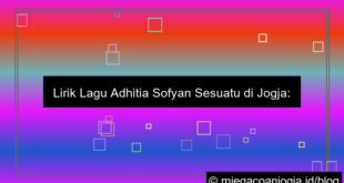 ilustrasi lirik lagu adhitia sofyan sesuatu di jogja