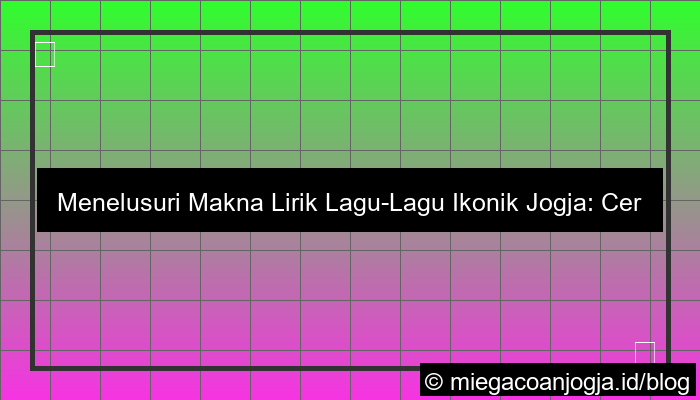 lirik sesuatu di jogja