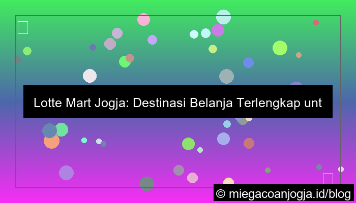 lotte mart jogja