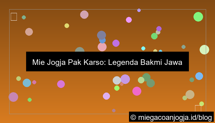 mie jogja pak karso