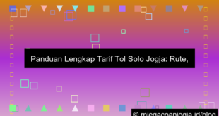 desain tarif tol solo jogja