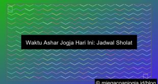 ilustrasi waktu ashar jogja