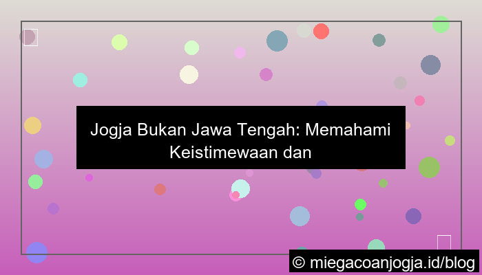 visual apakah jogja termasuk jawa tengah