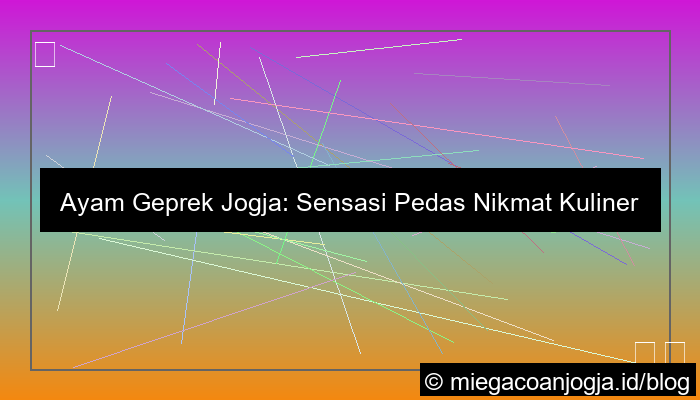 visual ayam geprek jogja