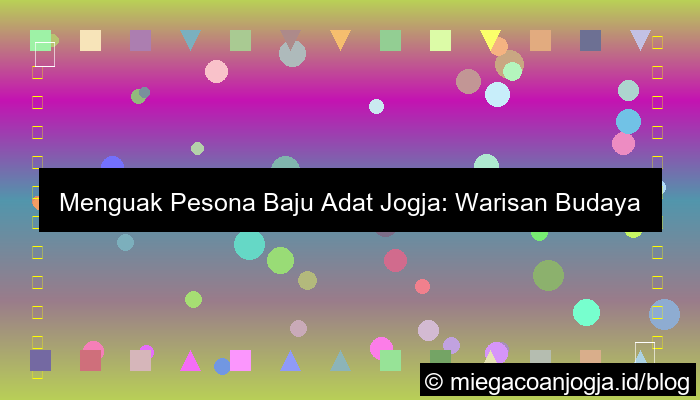 gambar baju adat jogja