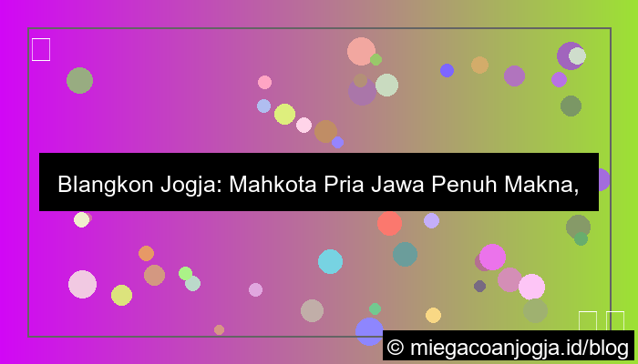 visual blangkon jogja