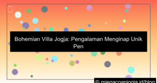 ilustrasi bohemian villa jogja