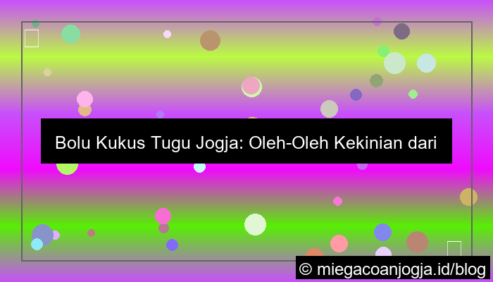 bolu kukus tugu jogja