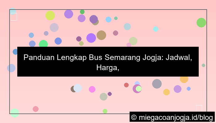 bus semarang jogja