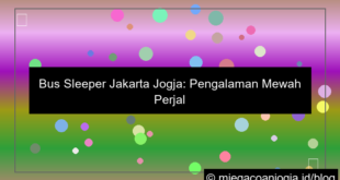bus sleeper jakarta jogja