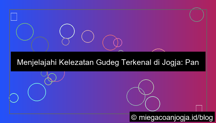 gudeg terkenal di jogja