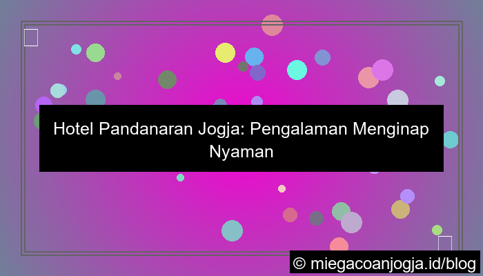 grafik hotel pandanaran jogja
