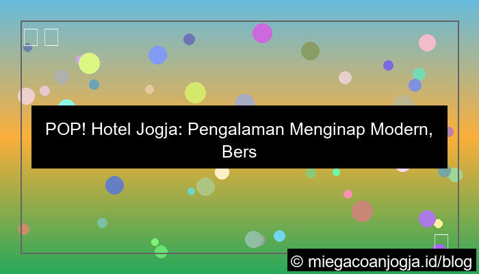 hotel pop jogja