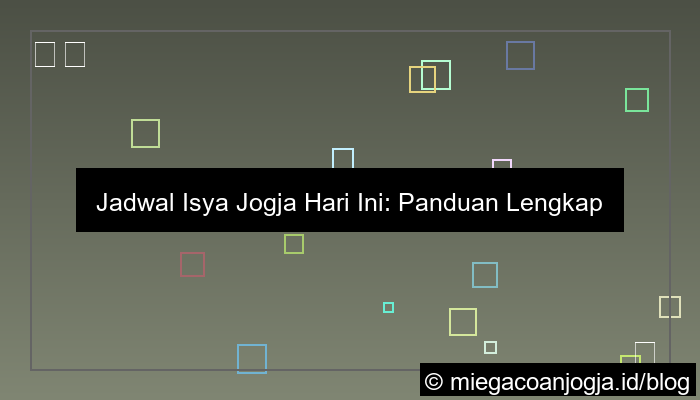 visual isya jogja hari ini