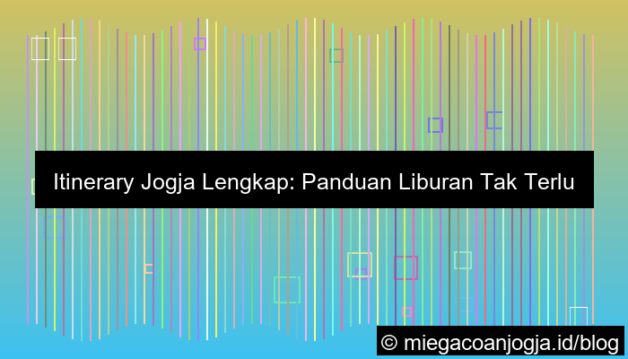itinerary jogja