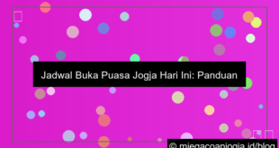 jadwal buka puasa jogja