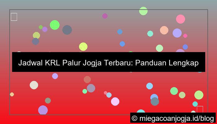 jadwal krl palur jogja