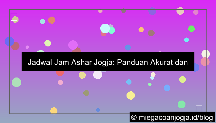 grafik jam ashar jogja