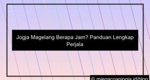 ilustrasi jogja magelang berapa jam