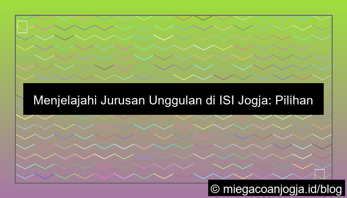 jurusan di isi jogja