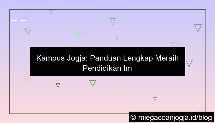 kampus jogja