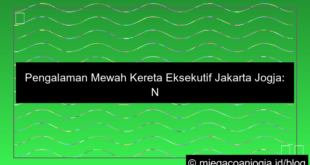 kereta eksekutif jakarta jogja