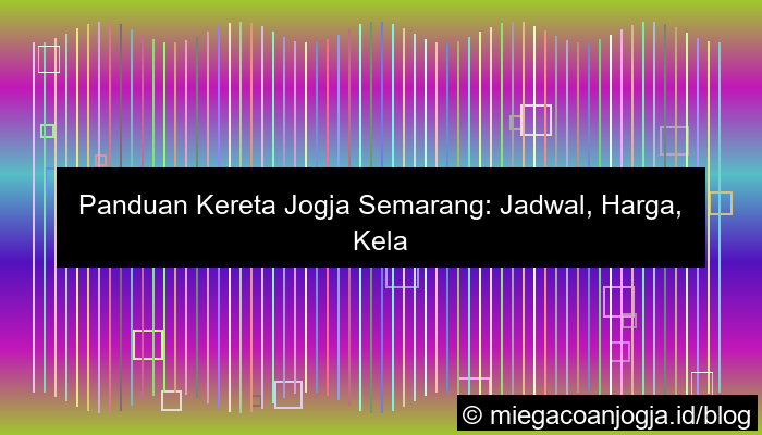 kereta jogja semarang