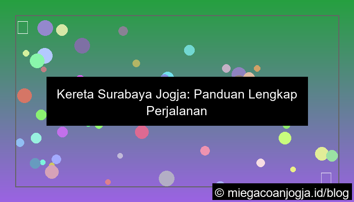 kereta surabaya jogja