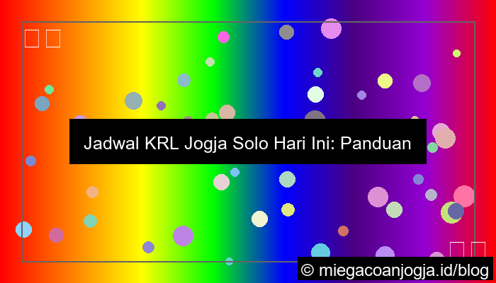 krl jogja solo hari ini