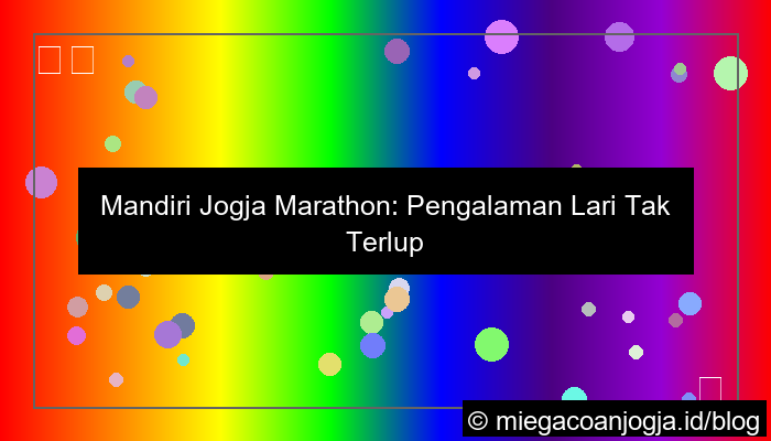 mandiri jogja marathon