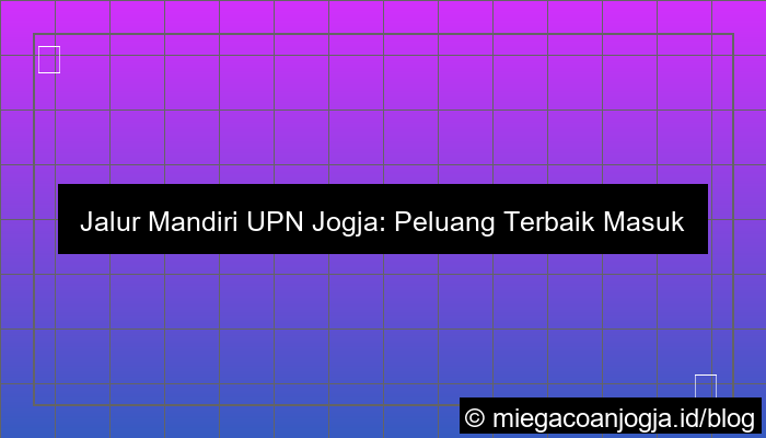 mandiri upn jogja