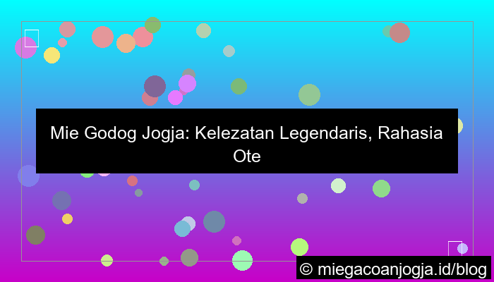 mie godog jogja