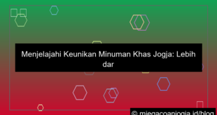 minuman khas jogja
