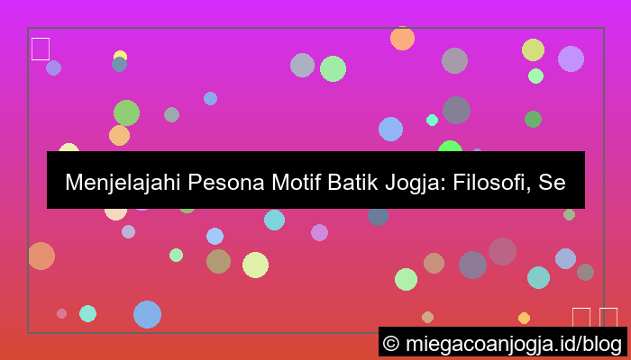 motif batik jogja