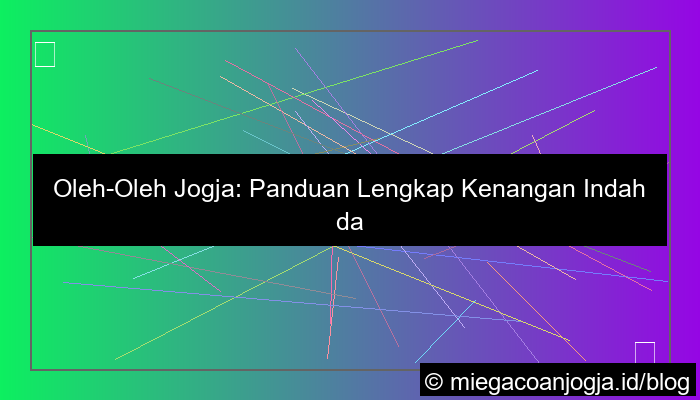 desain oleh oleh jogja