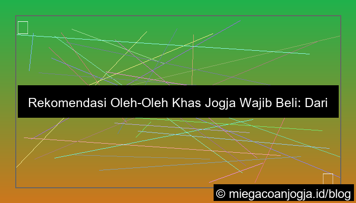 visual oleh2 khas jogja