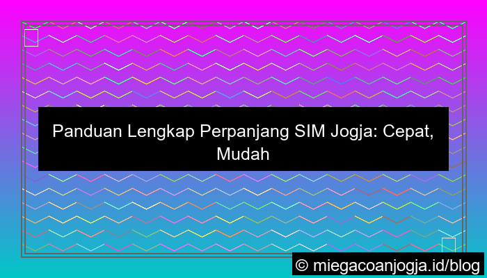 perpanjang sim jogja