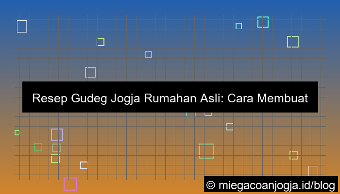 ilustrasi resep gudeg jogja rumahan