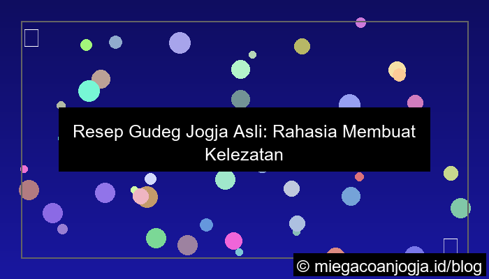 gambar resep gudeg jogja