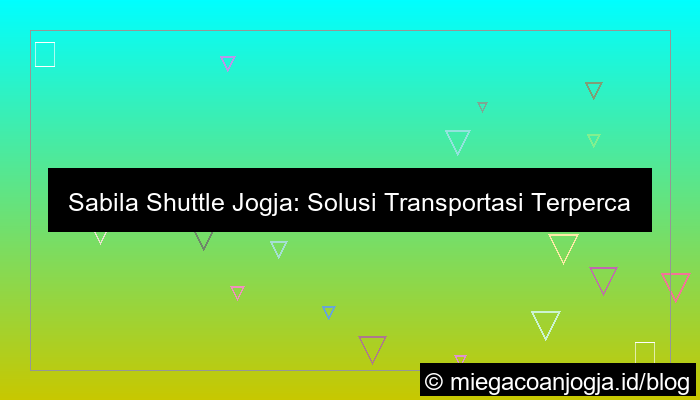 sabila shuttle jogja