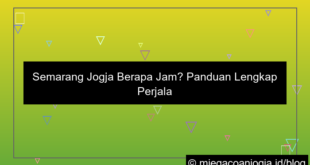 semarang jogja berapa jam